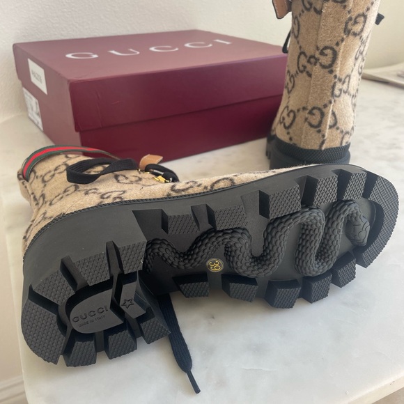 Gucci wool ankle boot, size 8 - Picture 4 of 6
